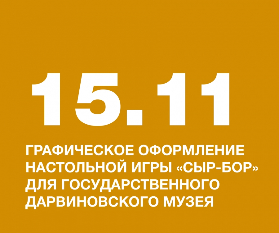 Кузькина Елена, студентка НИД, разработала графическое оформление настольной игры «СЫР-БОР» для Государственного Дарвиновского музея